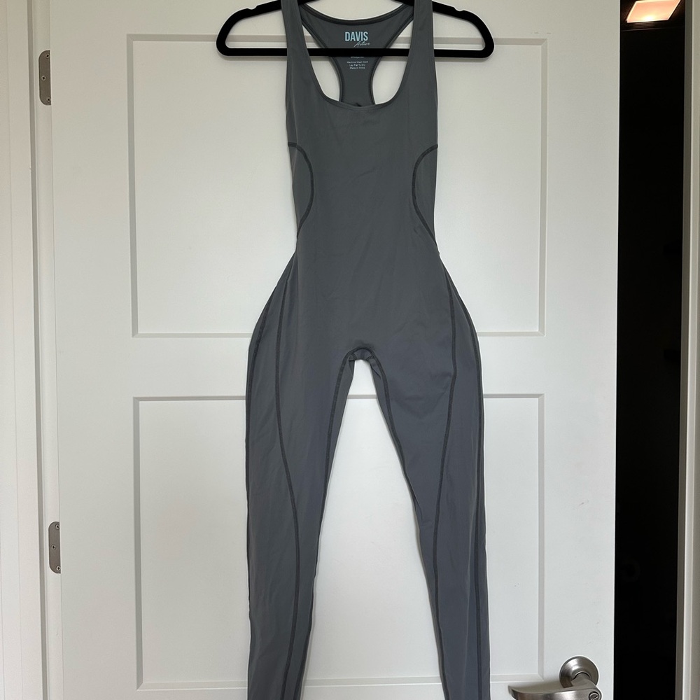 NWOT Davis Active Tank Jumpsuit - Steel